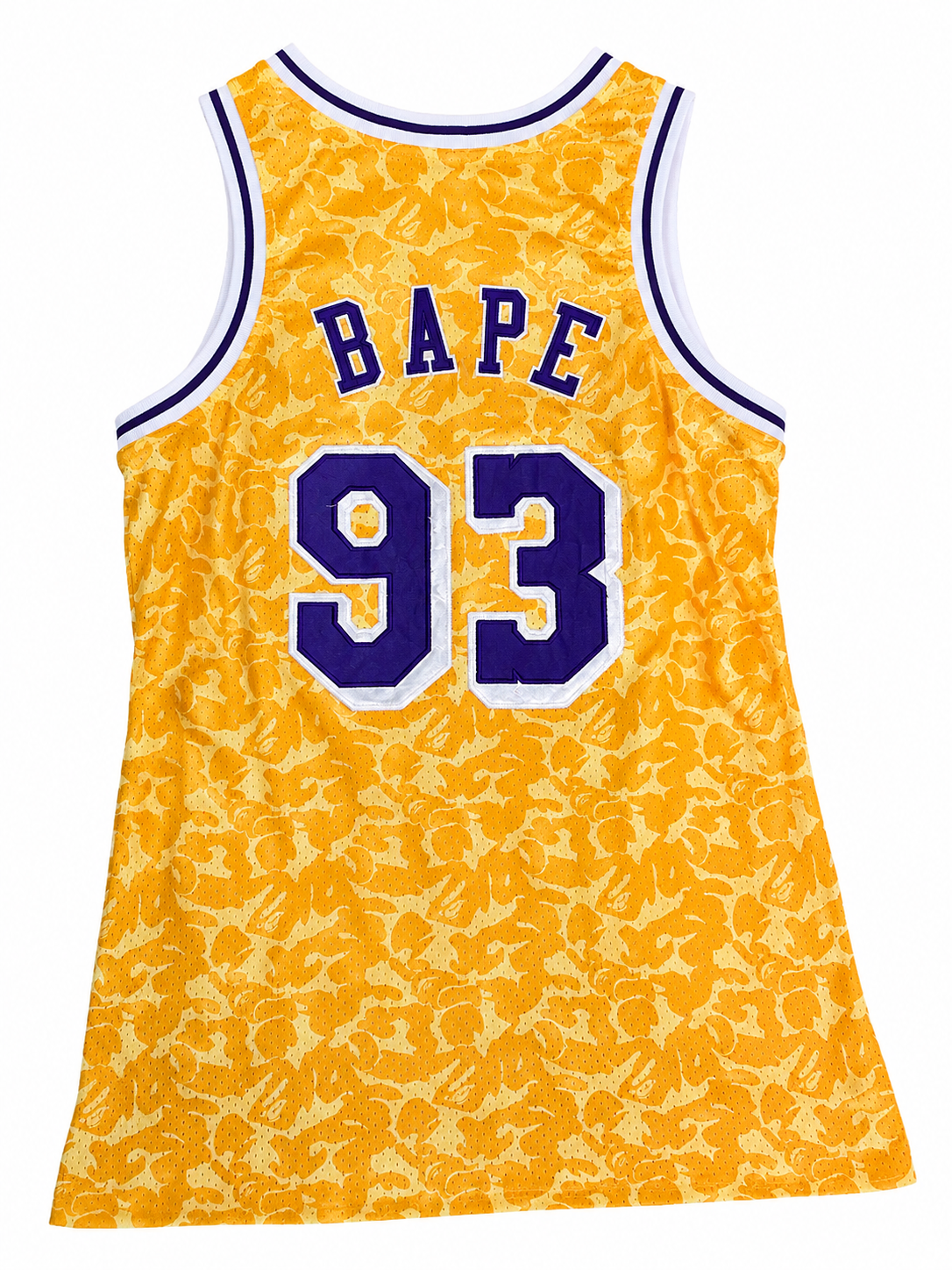 BAPE Lakers MItchell & Ness jersey